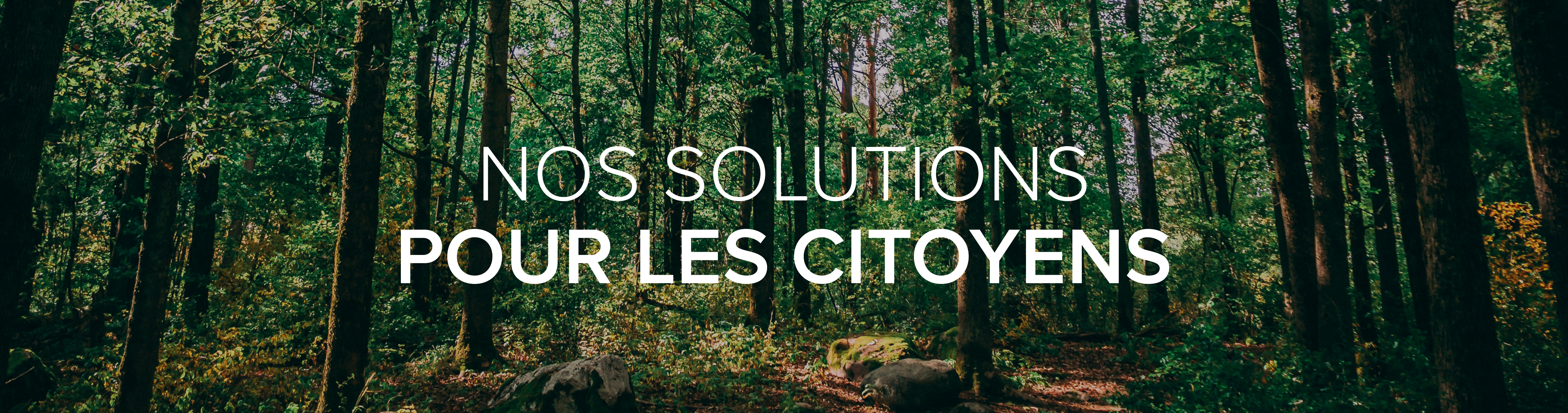 Bandeau Solutions pour les Citoyens