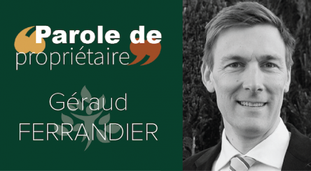 Géraud Ferrandier, propriétaire forestier